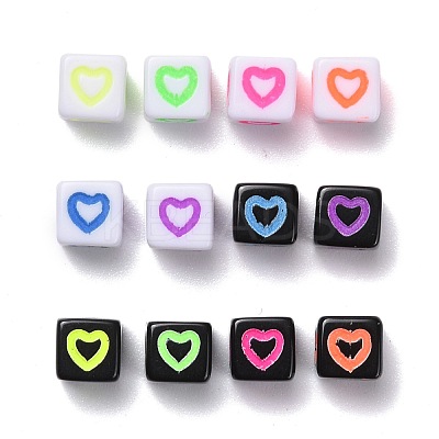 2400Pcs 12 Colors Opaque Acrylic European Beads MACR-PH0001-15-1