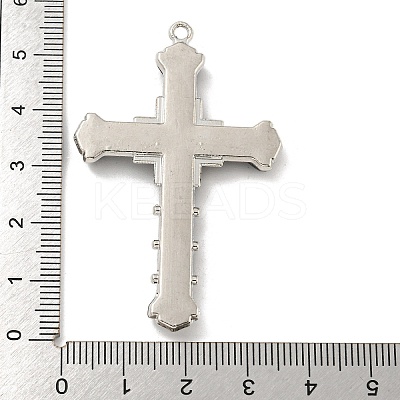 Alloy with Rhinestone Pendants PALLOY-M218-16P-1