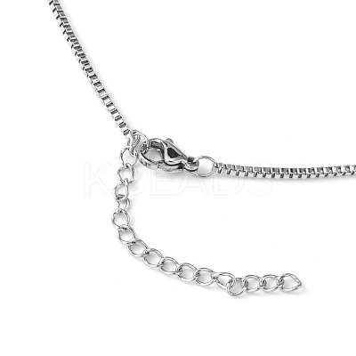 Non-Tarnish 304 Stainless Steel Venetian Chain Necklaces NJEW-M176-05-B-1