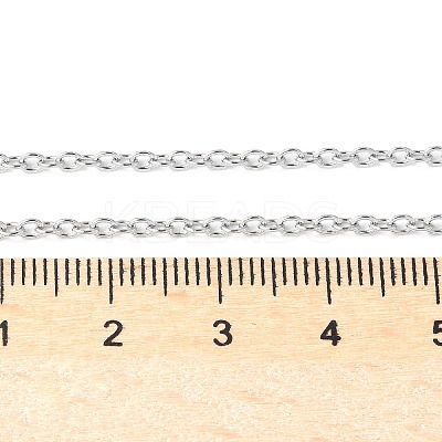Tarnish Resistant Trendy Unisex 304 Stainless Steel Cable Chain Necklaces X-NJEW-L043-16P-1