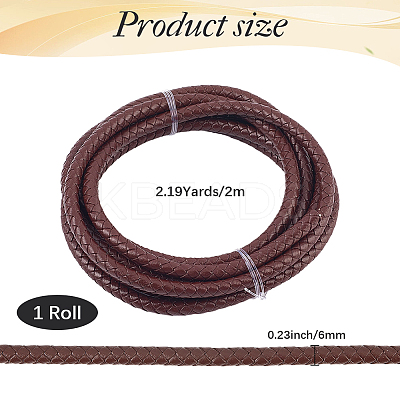 Braided Leather Cord with Core WL-CL0001-01C-1
