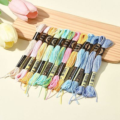 6-Ply Polyester Embroidery Floss OCOR-FZ0001-01J-1