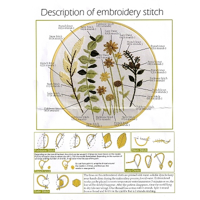 DIY Embroidery Sets DIY-P021-C04-1