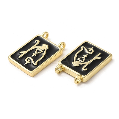 Eco-Friendly Brass Enamel Pendants KK-M246-17G-01-1
