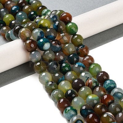 Natural Agate Beads Strands G-M437-B01-01C-1