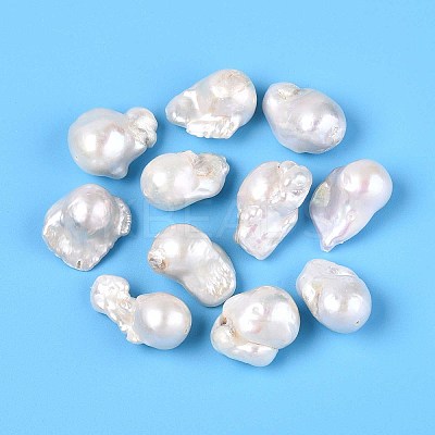 Natural Cultured Freshwater Baroque Style Keshi Pearl Beads LS-PEAR-N012-J21-02-1