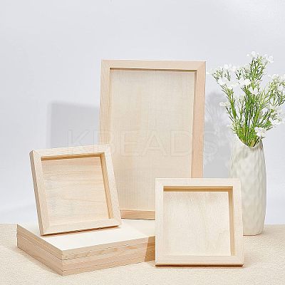 Wood Painting Canvas Panels WOOD-WH0109-07-1