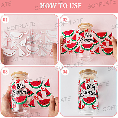 8Pcs 8 Styles PVC Plastic Waterproof Decorative Sticker Labels DIY-SP0004-93D-1