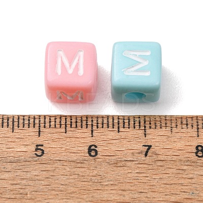 Opaque Acrylic European Beads AC-CBA7A73-01M-1