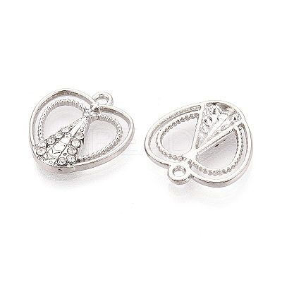 Alloy Rhinestone Pendants FIND-N008-29P-1