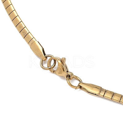 304 Stainless Steel Necklaces NJEW-D274-01G-1