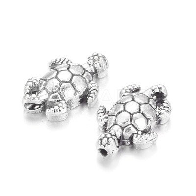 Tibetan Style Alloy Beads X-TIBEB-7681-AS-NR-1