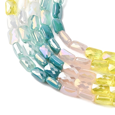 Electroplate Glass Beads Strands EGLA-D300-05-15-1