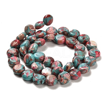 Synthetic Regalite/Imperial Jasper/Sea Sediment Jasper Beads Strands G-F765-M01-01-1