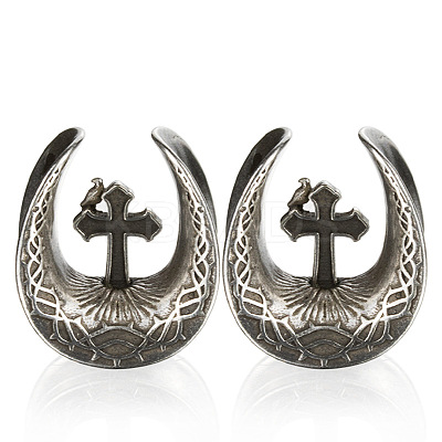 U-Shaped Brass and Alloy Ear Tunnels FS-WG0A997-01-1