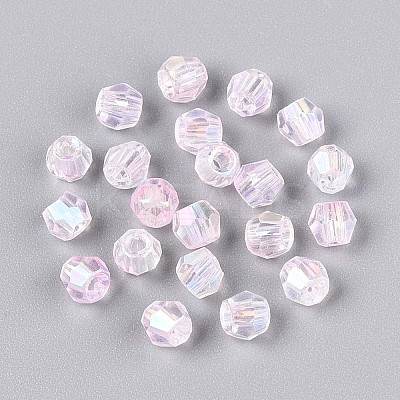 Transparent Spray Painted Glass Beads LS-EGLA-N018-4mm-11-1