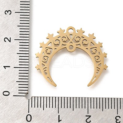 201 Stainless Steel Pendants STAS-R132-04G-1