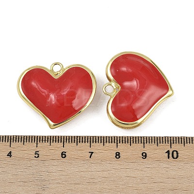 Brass Enamel Pendants KK-I358-002G-C01-1