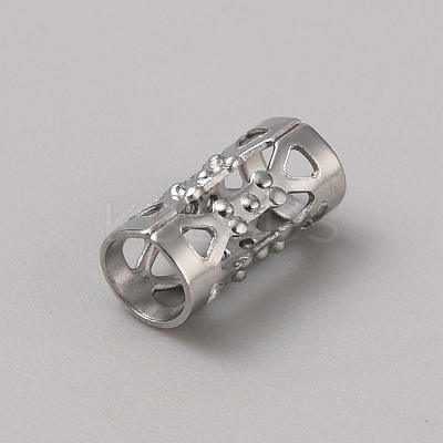 Stainless Steel Hollow Tube Beads STAS-WH0017-043P-1