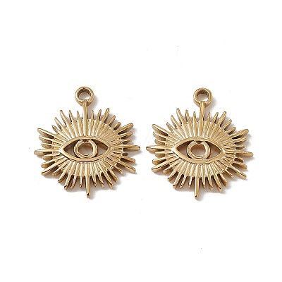 PVD Vacuum Plating 201 Stainless Steel Charms STAS-J401-VC550-1