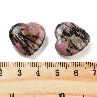 Heart Natural Rhodonite Palm Stones G-C134-06A-19-1