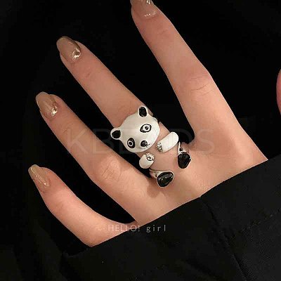 Cartoon Alloy Adjustable Cuff Rings Sets FS-WG86E71-01-1