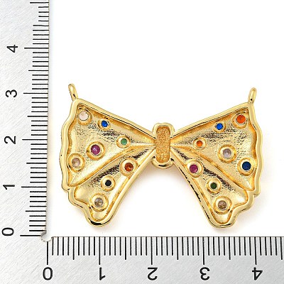Rack Plating Brass Micro Pave Cubic Zirconia Pendants KK-C044-12G-1