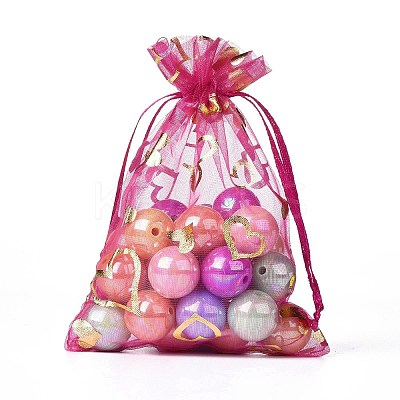 Organza Drawstring Jewelry Pouches LS-OP-I001-B08-1