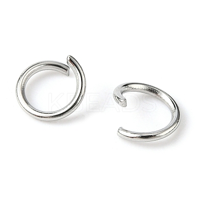 Tarnish Resistant 304 Stainless Steel Open Jump Rings STAS-E011-6x0.8mm-1
