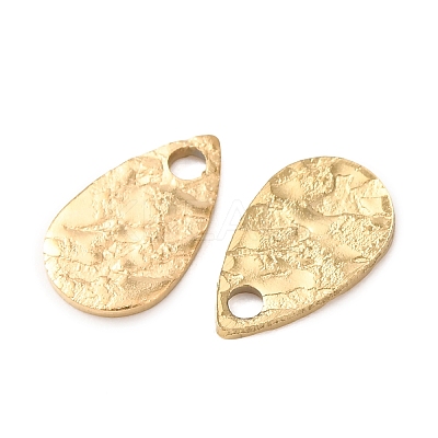 Hammered 304 Stainless Steel Pendants STAS-G385-03G-1