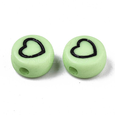Opaque Acrylic Beads MACR-N008-33G-1