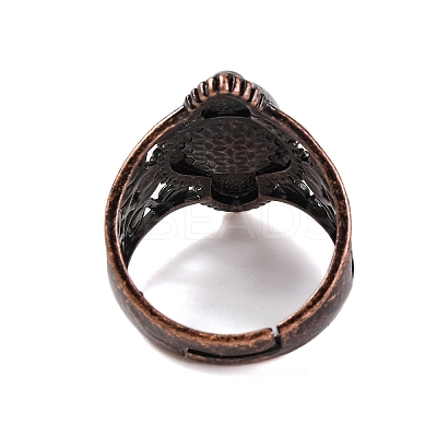 Synthetic Goldstone Retro Finger Rings RJEW-B067-01R-16-1