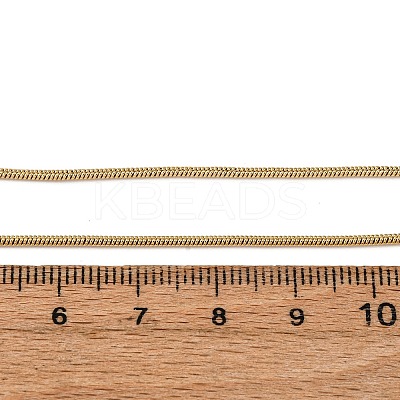304 Stainless Steel Round Snake Chain Necklaces NJEW-T016-19G-1