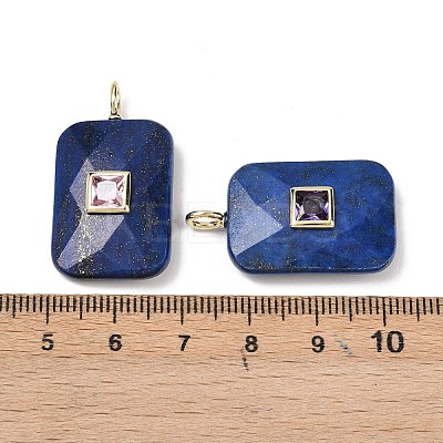 Dyed Natural Lapis Lazuli Pendants LS-G-I391-03G-08-1