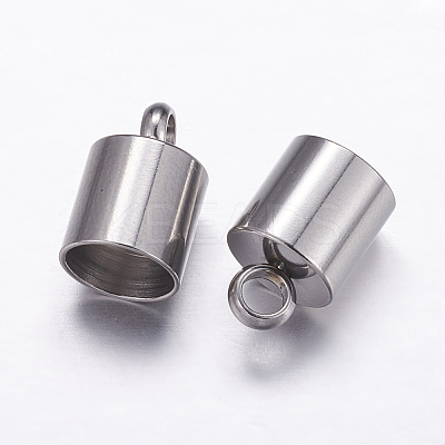 Tarnish Resistant 304 Stainless Steel Cord Ends STAS-P161-06-7mm-1