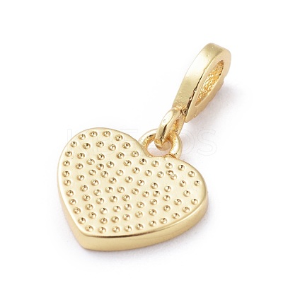 Cubic Zirconia Charms KK-G363-09G-1