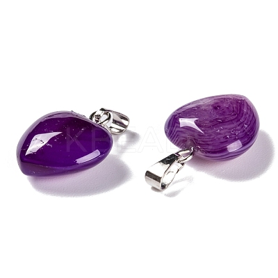 Natural Agate Pendants X-G-I311-A01-1