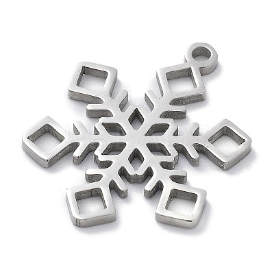 Christmas Theme Anti-Tarnish 304 Stainless Steel Pendants STAS-R003-04P-04-1