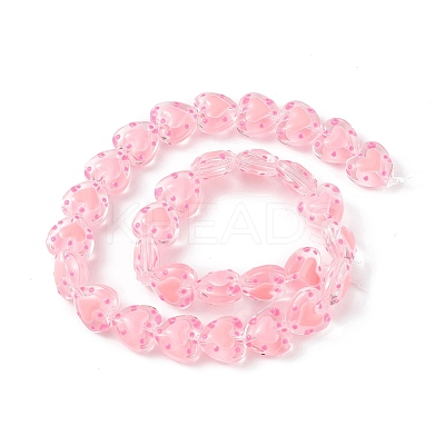 Transparent Glass Beads Strands LAMP-F029-04E-1