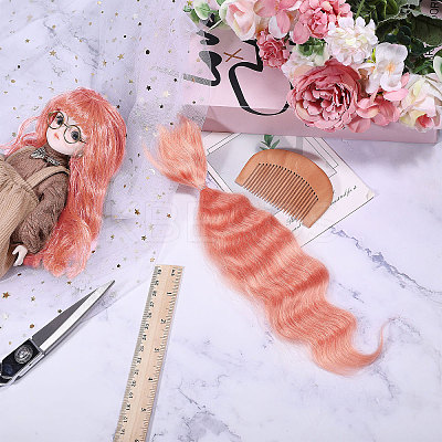 Artificial Wool Doll Wig Hair AJEW-WH0609-186H-1