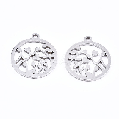 Non-Tarnish 201 Stainless Steel Pendants STAS-T044-191P-1