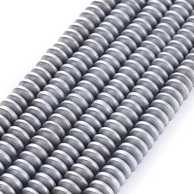 Electroplate Non-magnetic Synthetic Hematite Heishi Beads Strands G-M007-20C-1