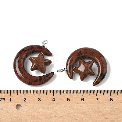 Natural & Synthetic Mixed Stone Pendants G-Z086-01P-1