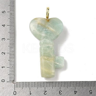 Natural Flower Amazonite Pendants G-C274-05F-1