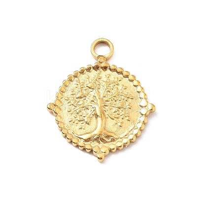 304 Stainless Steel Pendants STAS-I334-15G-1