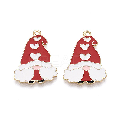 Alloy and Enamel Pendants ENAM-T021-20A-1