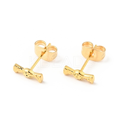 304 Stainless Steel Tiny Candy Stud Earrings with 316 Stainless Steel Pins for Women EJEW-J043-10G-1