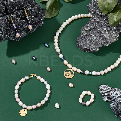 120Pcs 6 Style Large Hole Pearl Beads PEAR-PH0001-13-1