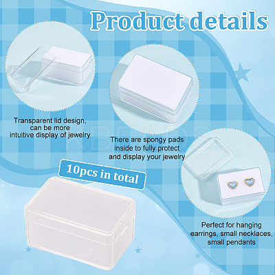 Acrylic Jewelry Storage Box CON-WH0089-10B-1