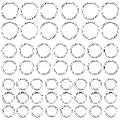 1200Pcs 3 Styles 304 Stainless Steel Open Jump Rings STAS-SP0001-67-1